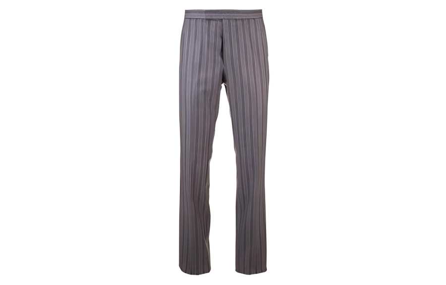 THOM BROWNE Casual Pants Men's Gray Moderate Straight Fit Pants