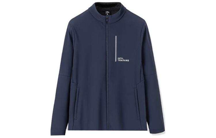 Anta Variety Training Collection Solid Color Zipper Stand Collar Fleece Lined Thermal Sports Jackets & Coats Men's