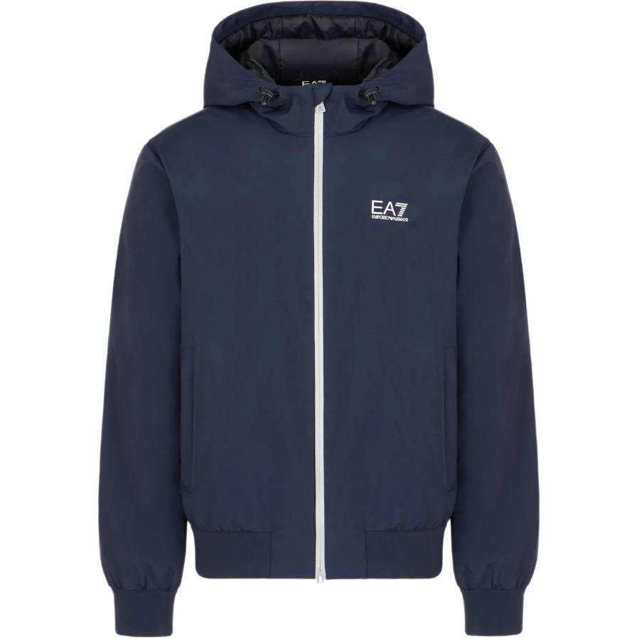 EMPORIO ARMANI EA7 FW24 Puffer Jacket Men's Navy Blue