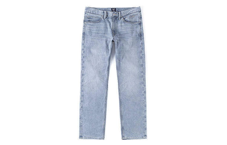 Lee Lee Jeans Men's Light Blue Moderate Straight Fit Pants