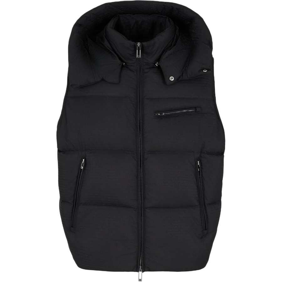 EMPORIO ARMANI All Over Logo Jacquard Down Vest
