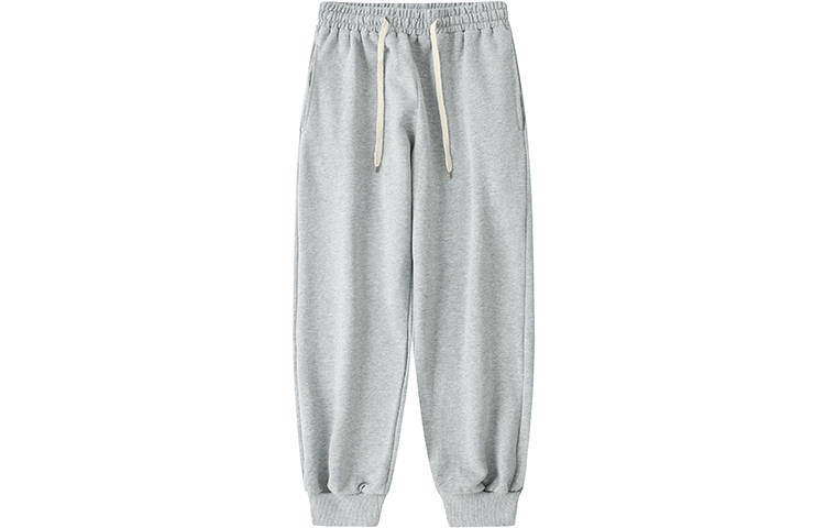 COUNTRY MOMENT Japanese Style Casual Straight Fit Solid Color Elastic Cuff Fleece Lined Knitted Sweatpants Unisex