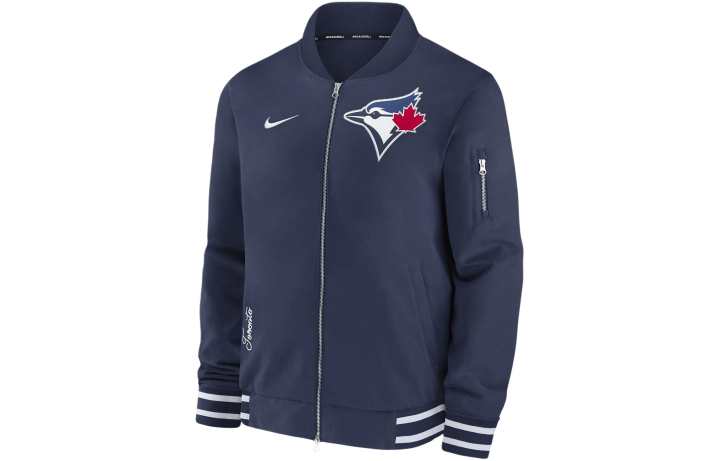 Nike Nike Toronto Blue Jays Authentic Collection Men's Nike Mlb Full-Zip Bomber Jacket
