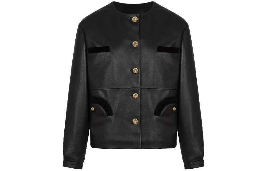Blazé Milano Leather Jacket Unisex Black