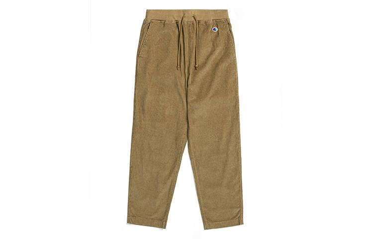 Champion Corduroy Drawstring Pants Fashion Comfortable Versatile Trendy Straight Fit Thickened And Fleece Lined