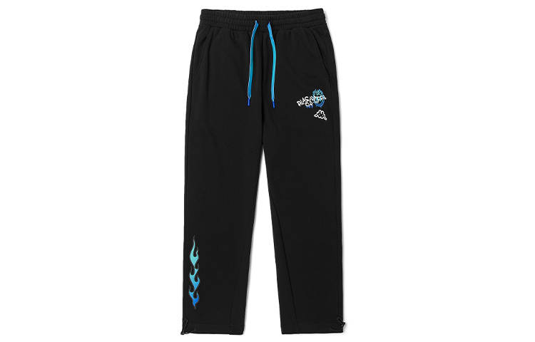 Kappa Knitted Sweatpants Men's Black 990 Moderate Straight Fit Pants