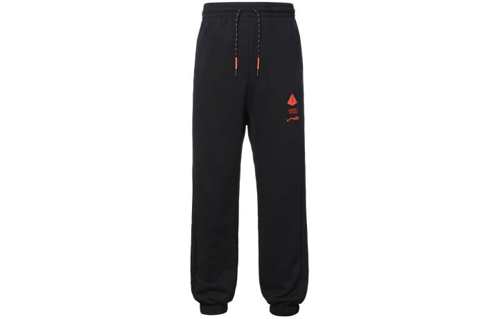 Nike Nike Basketball Training Fleece Lined Thermal Elastic Cuff Knitted Sweatpants Men's Black