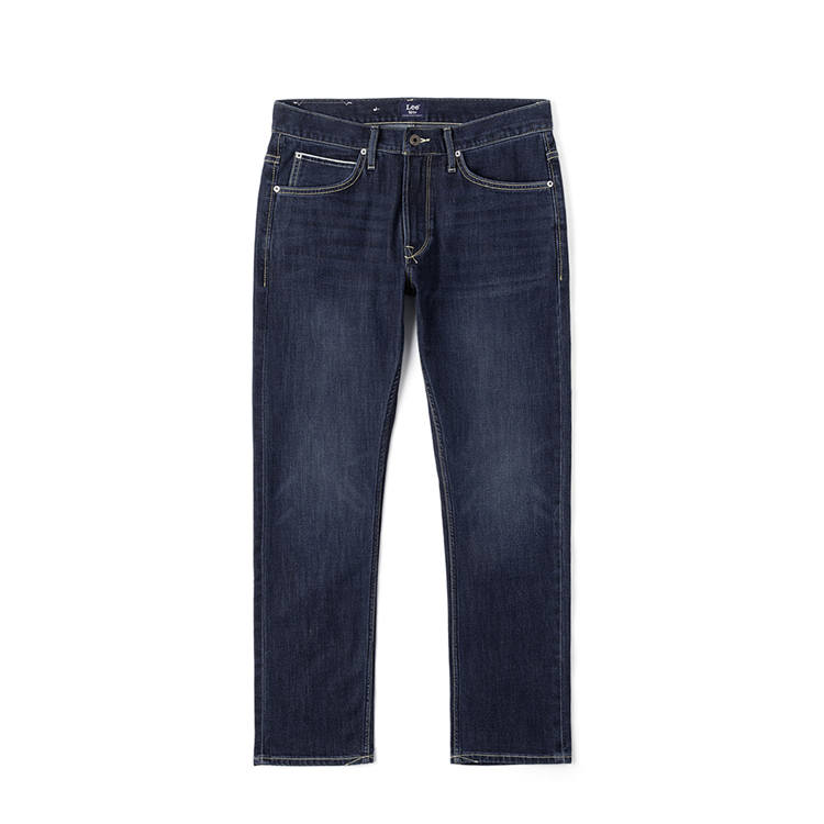 Lee Lee Jeans Men's Dark Blue Moderate Straight Fit Pants