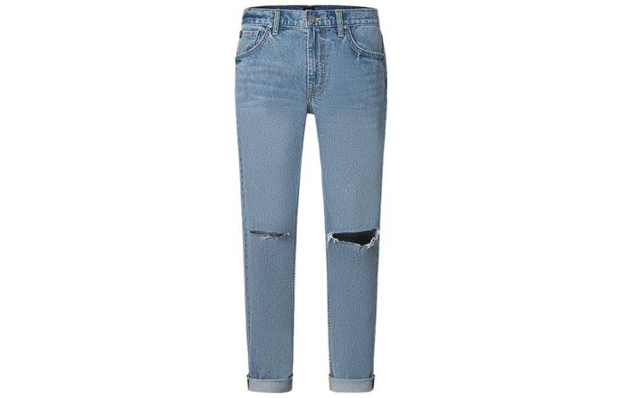 Lee Lee Jeans Men's Light Blue Moderate Straight Fit Pants