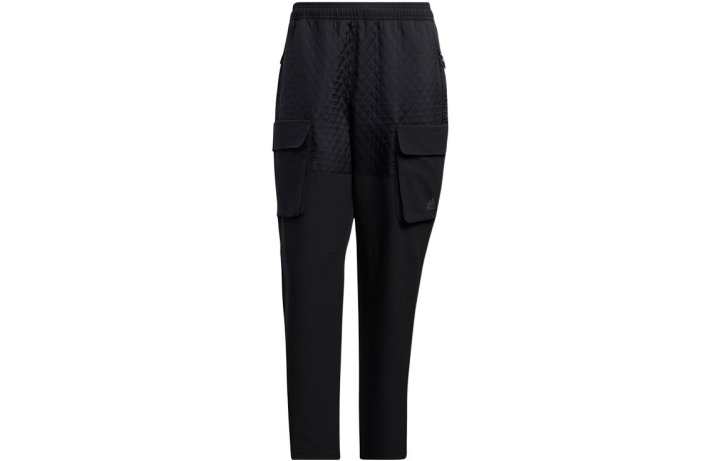 Adidas Adidas Cargo Pants Men's Black Thickened And Fleece Lined