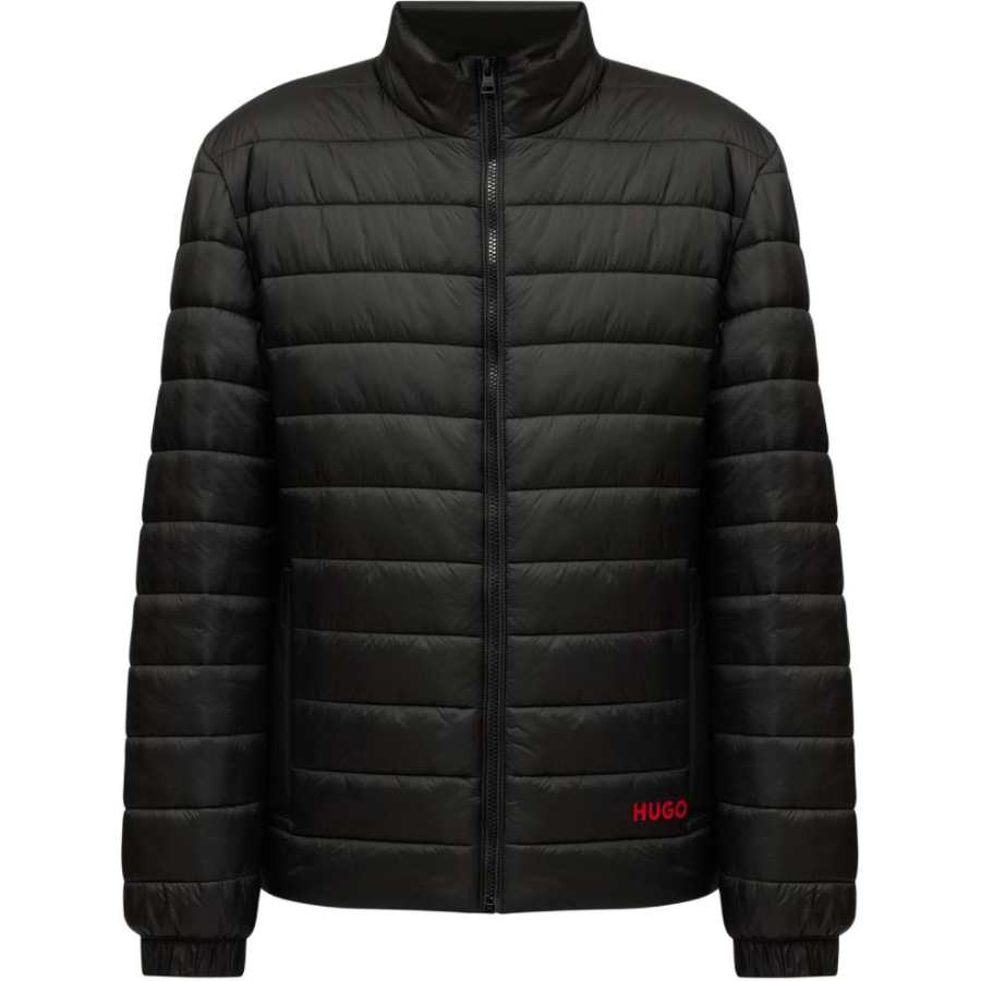 HUGO BOSS HUGO BOSS Logo Printed Zipped Padded Jacket