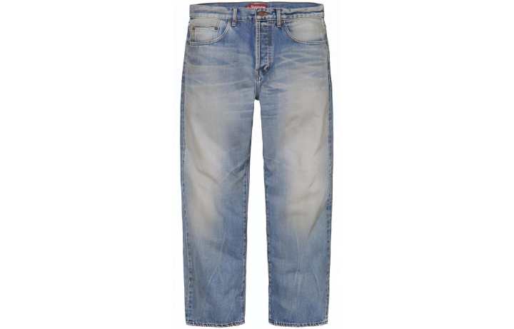 Supreme Supreme Distressed Loose Fit Selvedge Jean FW24