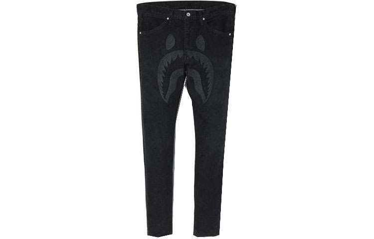 A BATHING APE A BATHING APE Jeans Men's Black Moderate Other