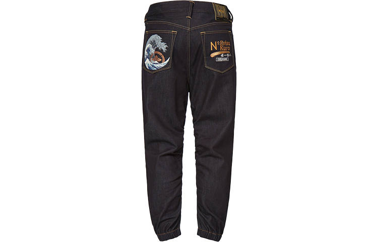 EVISU EVISU Jeans Men's Denim Blue Moderate Cuffed Pants