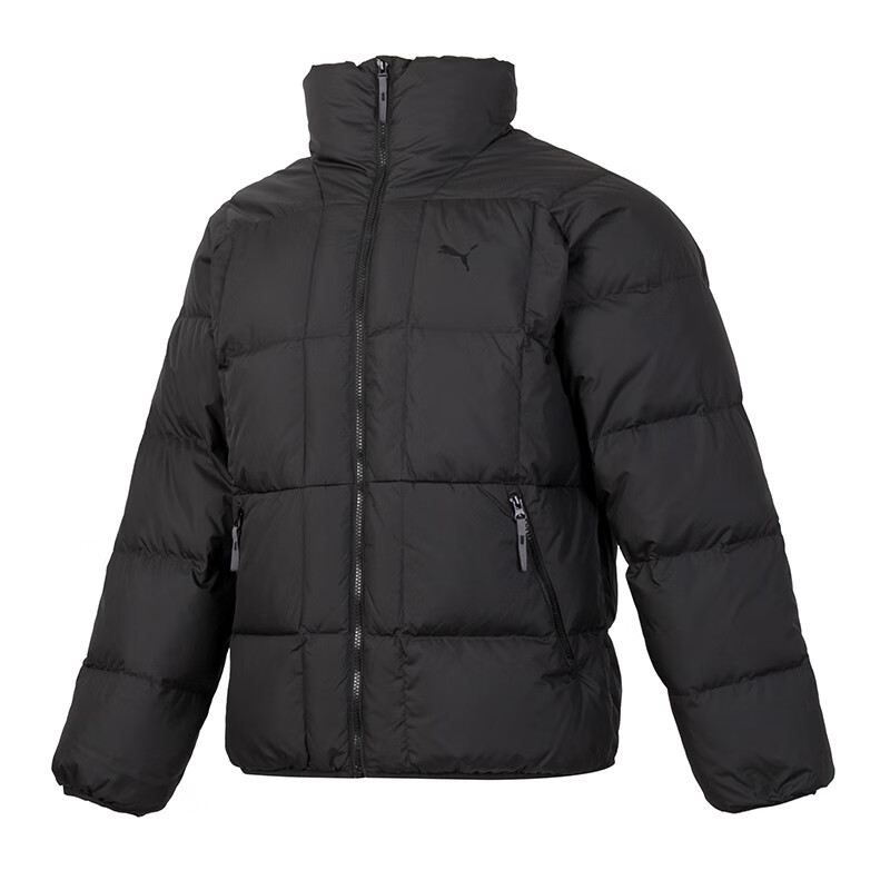PUMA PUMA Down Jackets Men's Black Stand Collar Moderate