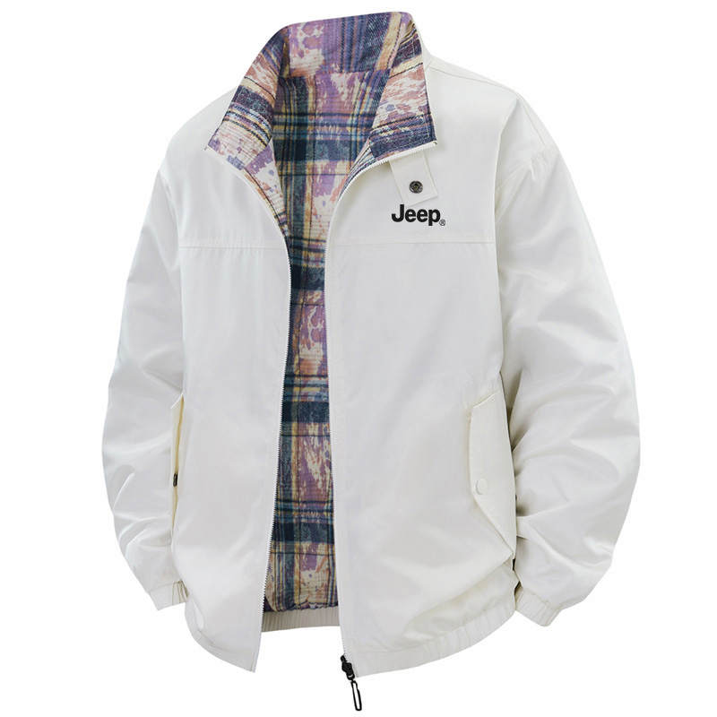 Jeep Jeep Jackets Unisex Stand Collar Moderate Reversible