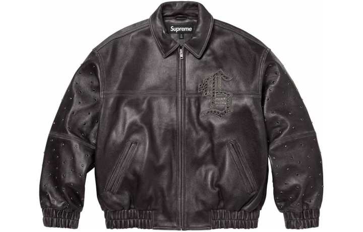Supreme Supreme Gem Studded Leather Jacket