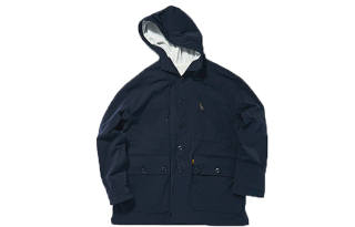 Union Parka Coats Men's Marine Blue Hooded Moderate