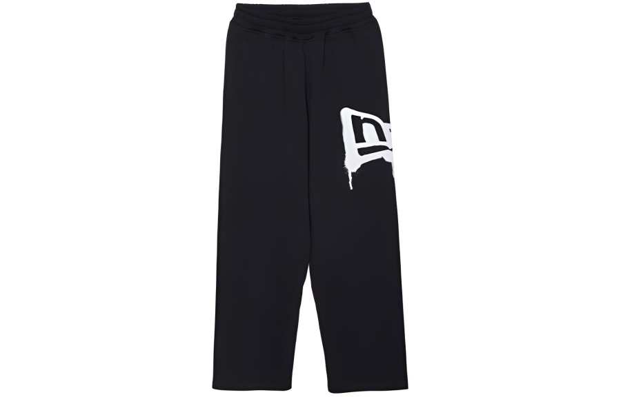 New Era FW22 Logo Print Sweatpants Unisex Black