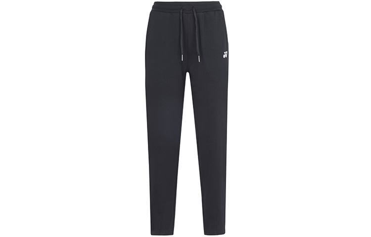 YONEX Knitted Sweatpants Men's Black Moderate Slim Fit Pants