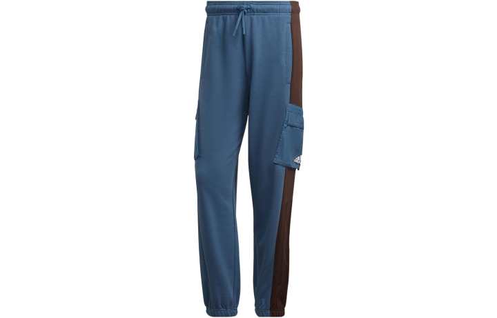 Adidas Adidas Knitted Sweatpants Men's Blue Moderate Cuffed Pants