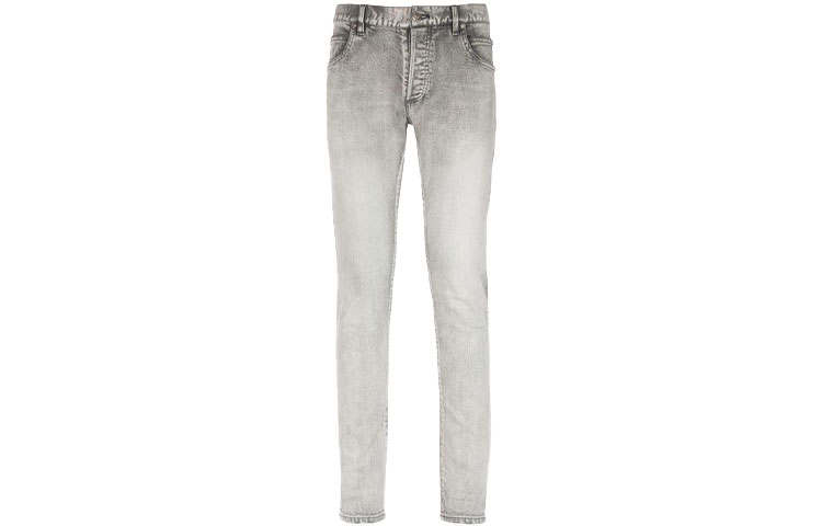 BALMAIN BALMAIN Jeans Men's Gray Moderate Slim Fit Pants