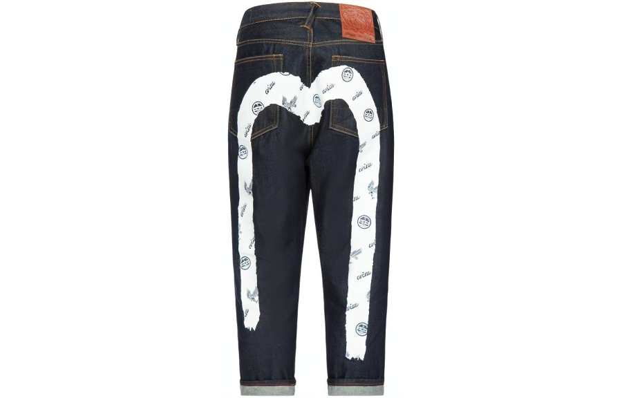EVISU Jeans Men's Denim Blue Moderate Straight Fit Pants