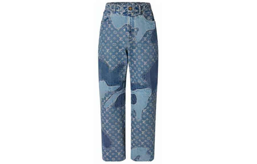 LOUIS VUITTON LOUIS VUITTON X Nigo Monogram Patchwork Denim Pants