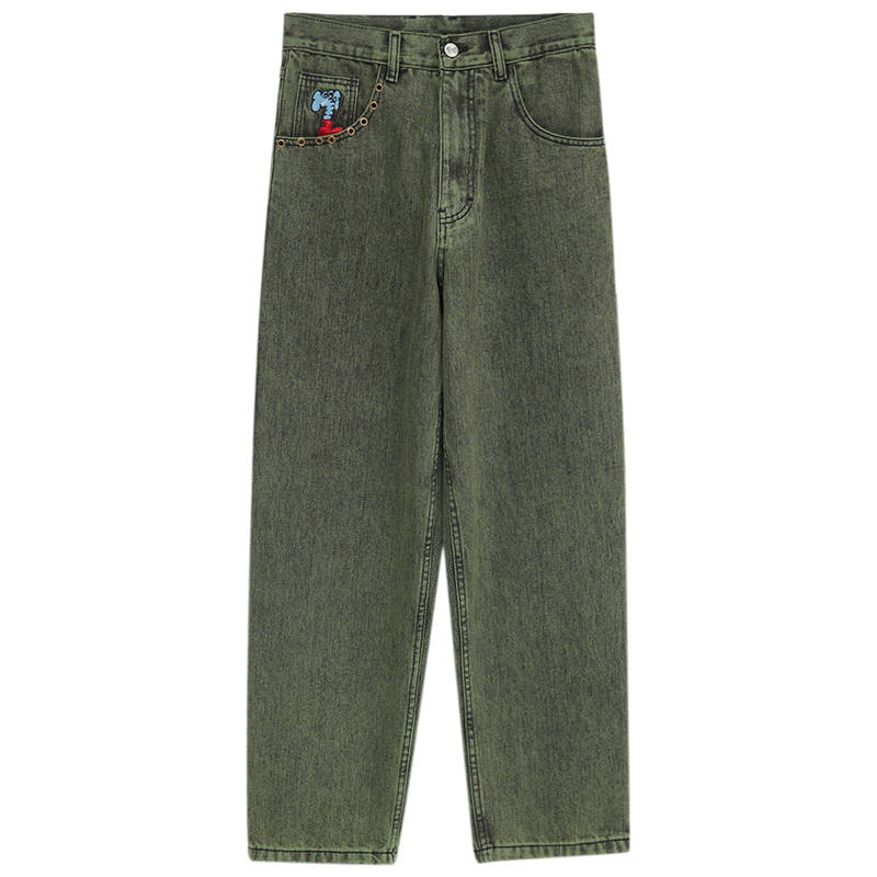 MIND ERROR MIND ERROR Jeans Unisex Moderate Straight Fit Pants
