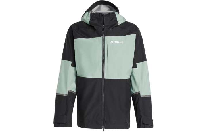 Adidas Adidas Terrex Xploric Gore Tex Rain Jacket Jackets & Coats Men's Silver Green