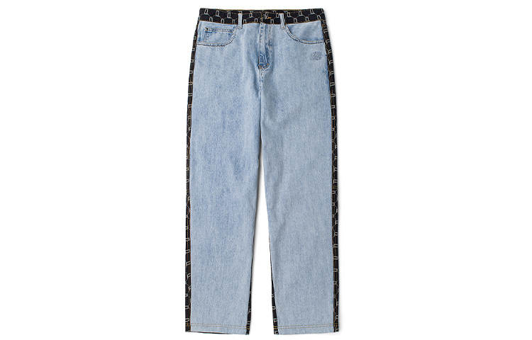Kappa Straight Fit Pants Jeans Unisex Glacier Blue