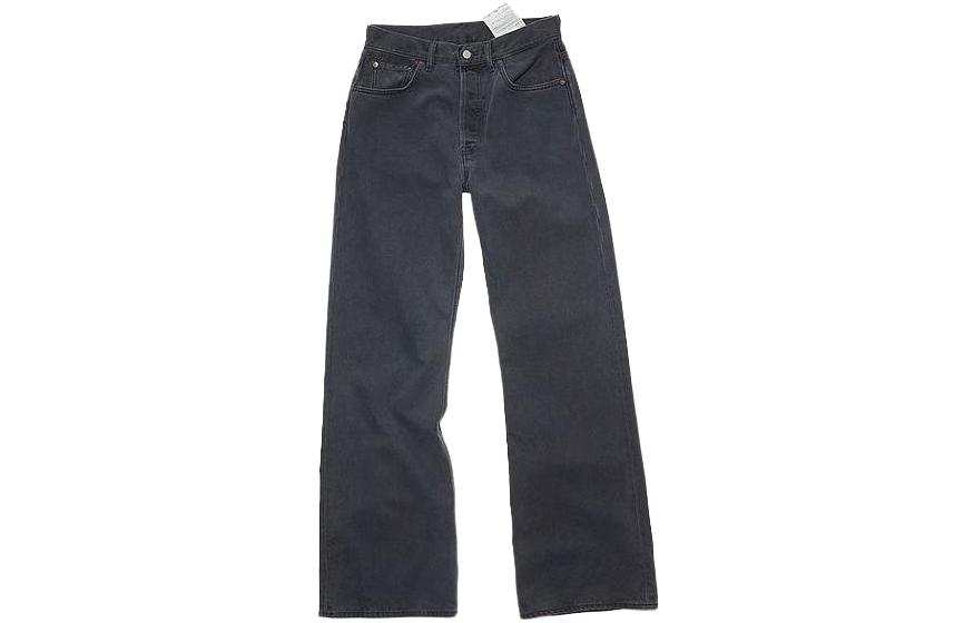 Acne Studios Acne Studios Acne Studios SS23 Denim Collection Jeans Men's Dark Gray Moderate Straight Fit Pants
