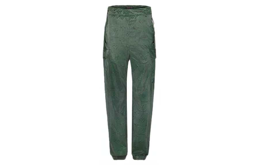 LOUIS VUITTON Knitted Sweatpants Men's Green