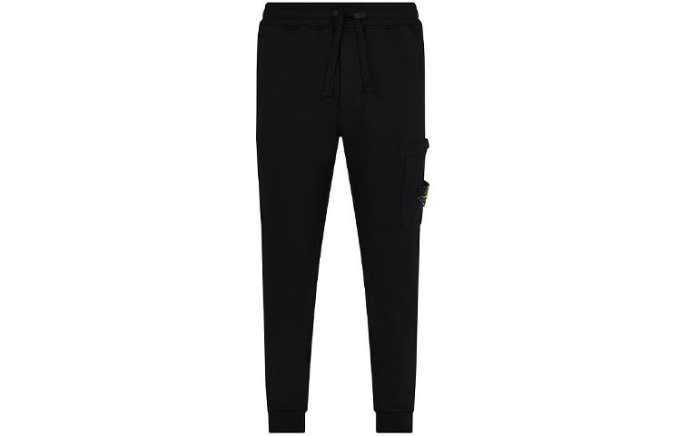 STONE ISLAND Garment Dyed Cargo Pants Black