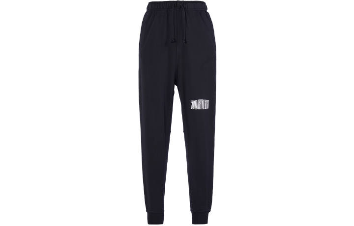 Jordan Jordan Knitted Sweatpants Men's Black Moderate Cuffed Pants