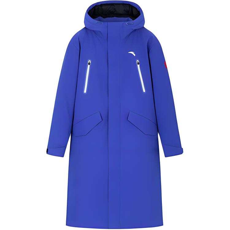 ANTA ANTA Down Jackets Unisex Blue Hooded Moderate