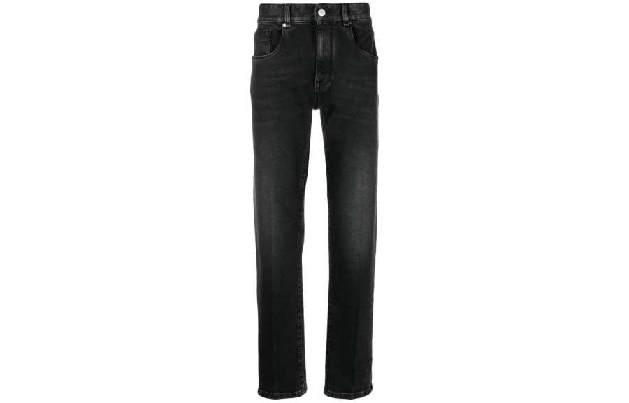 FENDI Jeans Men's Black Moderate Tapered Pants