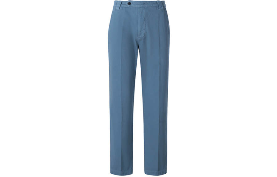 KENZO Letter Logo Casual Pants Men's Dark Blue Moderate Straight Fit Pants