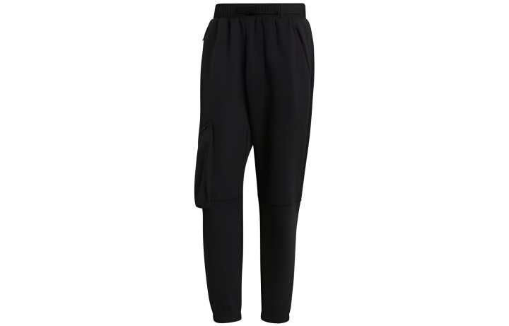 Adidas Adidas Knitted Sweatpants Men's Black Moderate Cuffed Pants