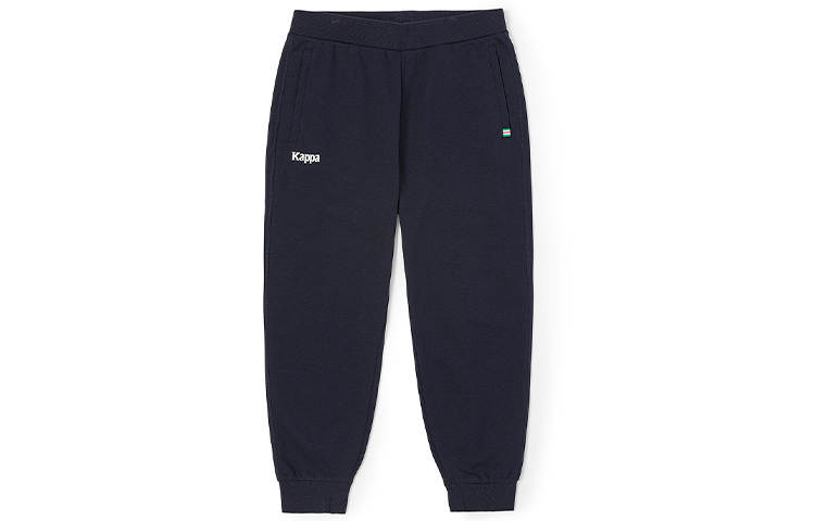 Kappa Knitted Sweatpants Men's Moderate Cuffed Pants
