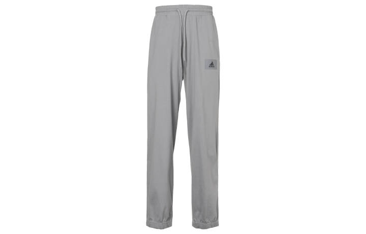 Adidas Adidas Knitted Sweatpants Men's Gray Moderate Straight Fit Pants