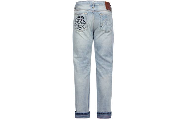 EVISU EVISU Jeans Men's Denim Blue Moderate Straight Fit Pants
