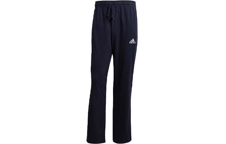 Adidas Adidas Knitted Sweatpants Men's Ink Blue Moderate Straight Fit Pants