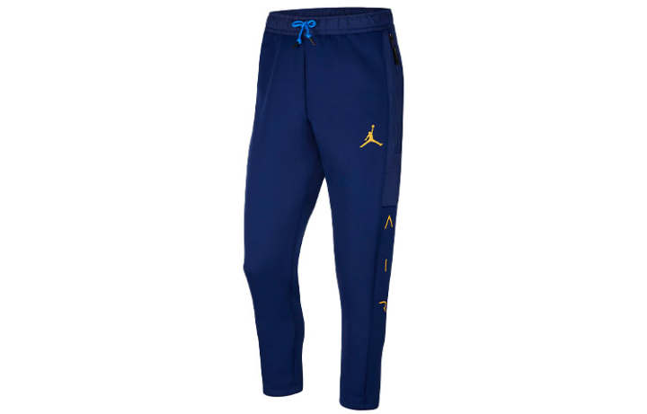 Jordan Jordan Knitted Sweatpants Men's Blue Moderate Cuffed Pants