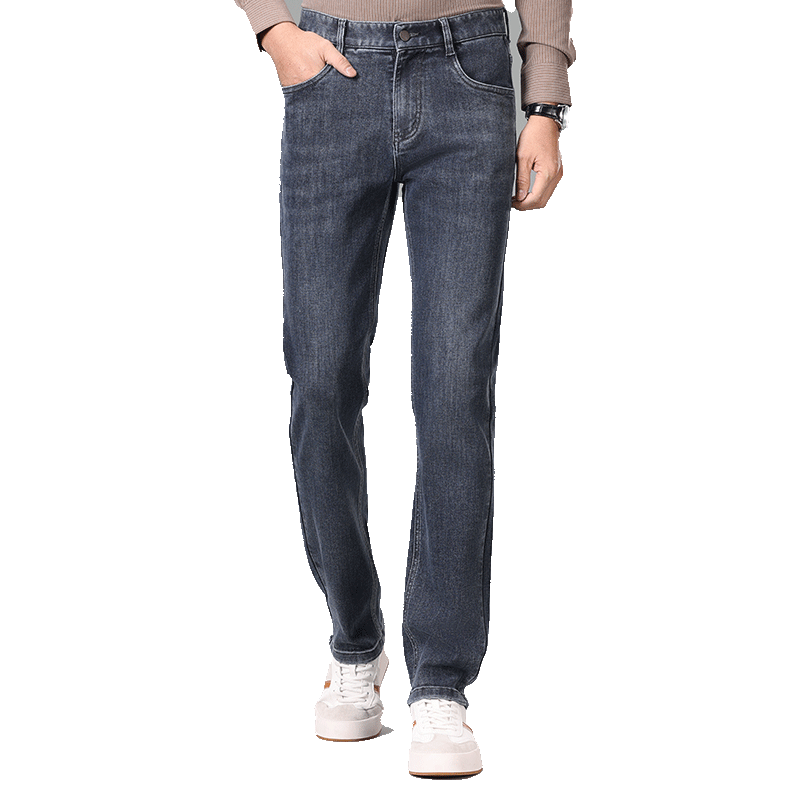 Hodo Jeans Men's Dark Gray Moderate Straight Fit Pants
