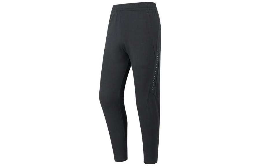 Anta Comprehensive Training Collection Sports Lifestyle Collection Knitted Sweatpants Men's Black