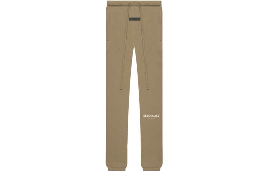 Fear Of God Essentials American Style Sweatpants With Oak Logo Fleece Lined And Cuffed Fleece Lined Sweatpants