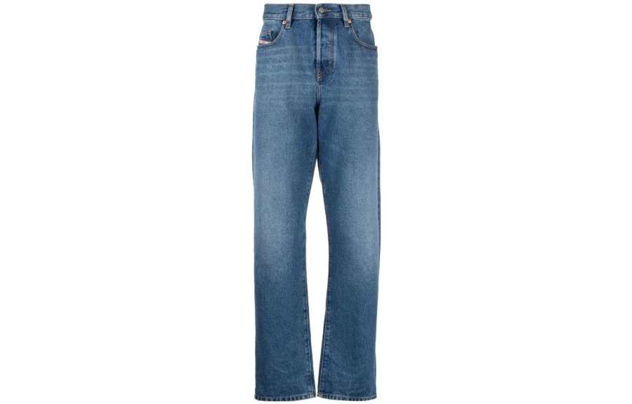 DIESEL Jeans Men's Blue Moderate Straight Fit Pants
