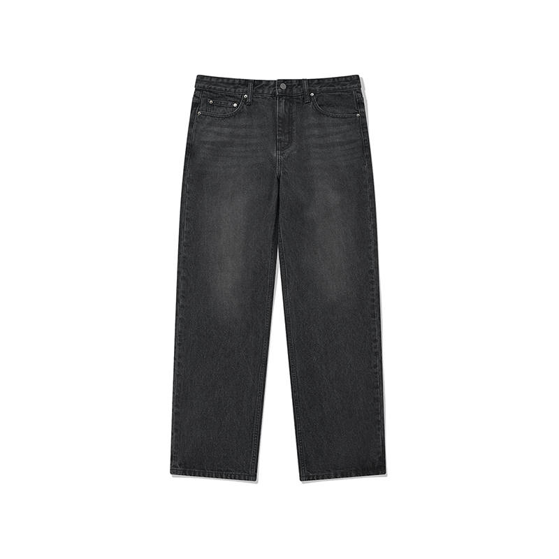 COVERNAT Jeans Unisex Black Moderate Straight Fit Pants