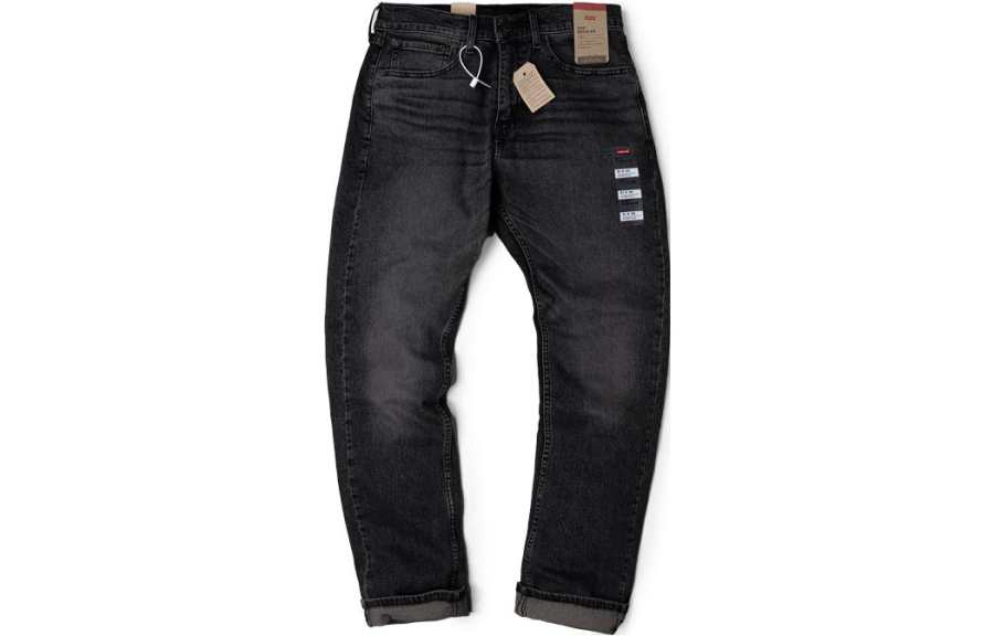 Levis Jeans Men's Black Moderate Straight Fit Pants